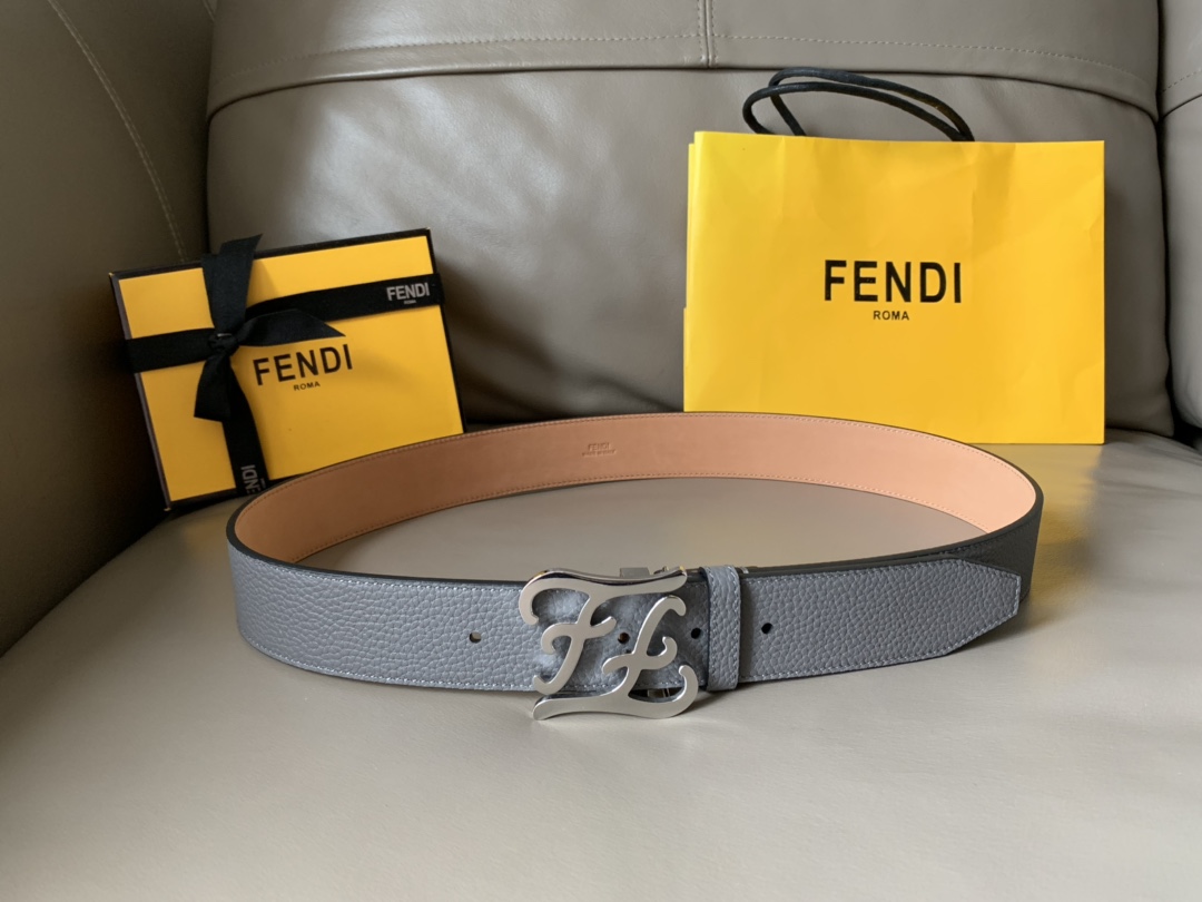 FENDI counter new Karligaphy buckle belt