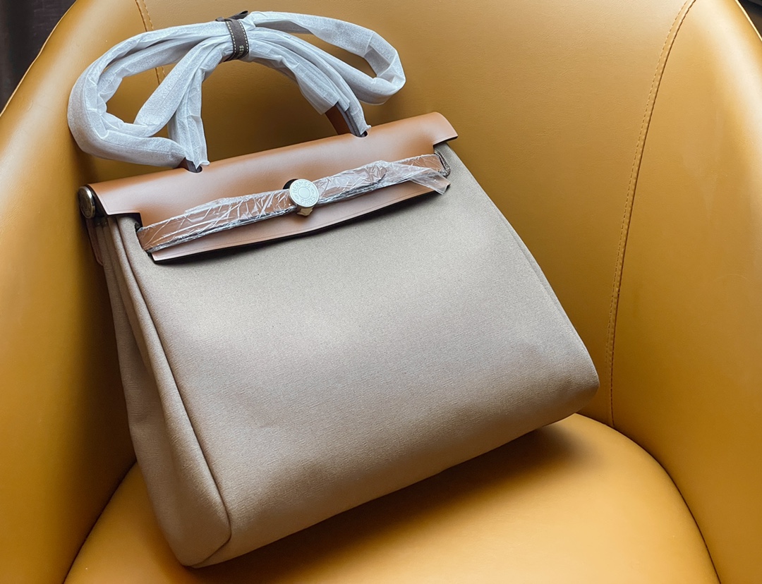 Herbag 31 inner seam gold brown with olive green silver buckle