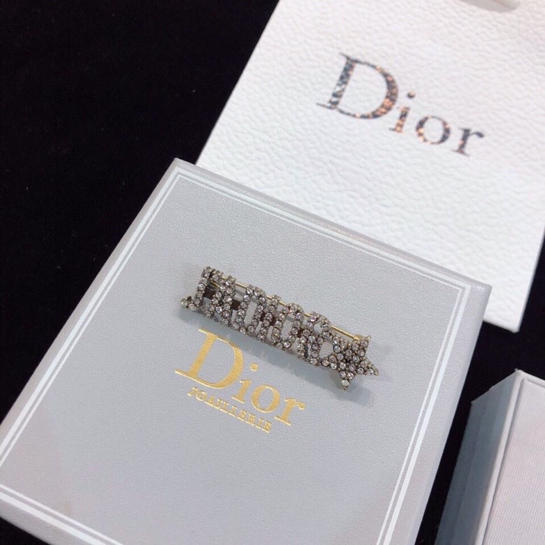 Dior CD brooch