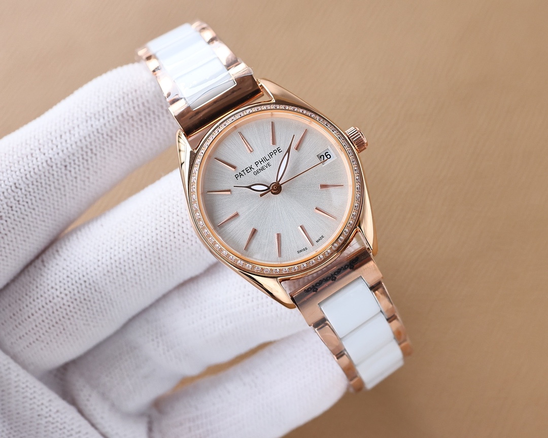 Patek Philippe V8 Edition Fashion Women's Watch Simple Three Needles