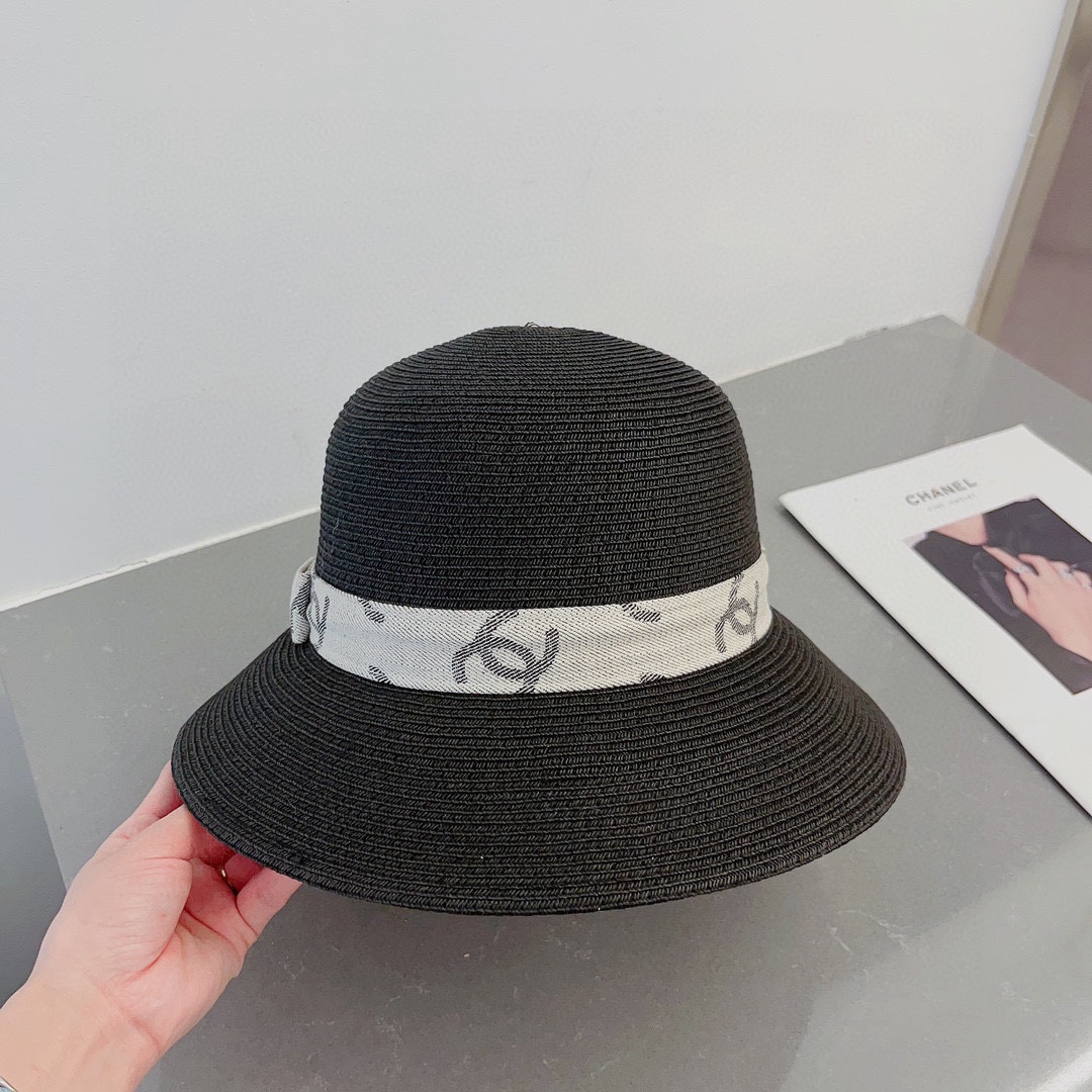 chanel straw hat, sun hat, sun visor beach hat
