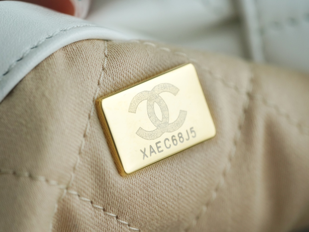 𝗖𝗛𝗔𝗘𝗡𝗟✦ 23P Spring Summer New Backpack Small Platinum➿