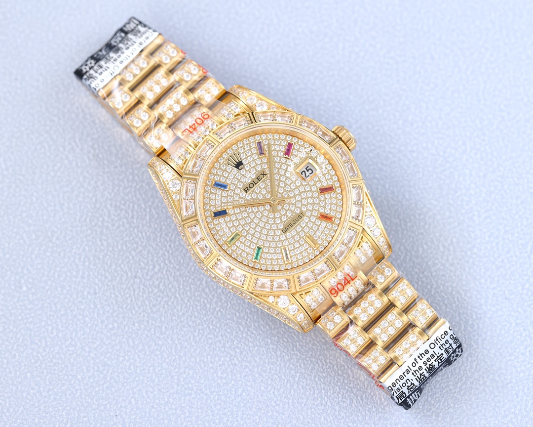 Rolex Luxury Square Diamond Journal Full Diamond Model