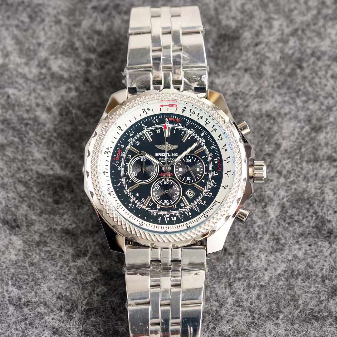 Breitling - Aviation Timepiece Collection Genuine leather strap Japanese imported multifunctional quartz movement