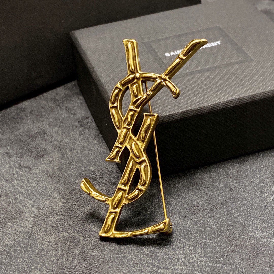 Saint Laurent YSL brooch