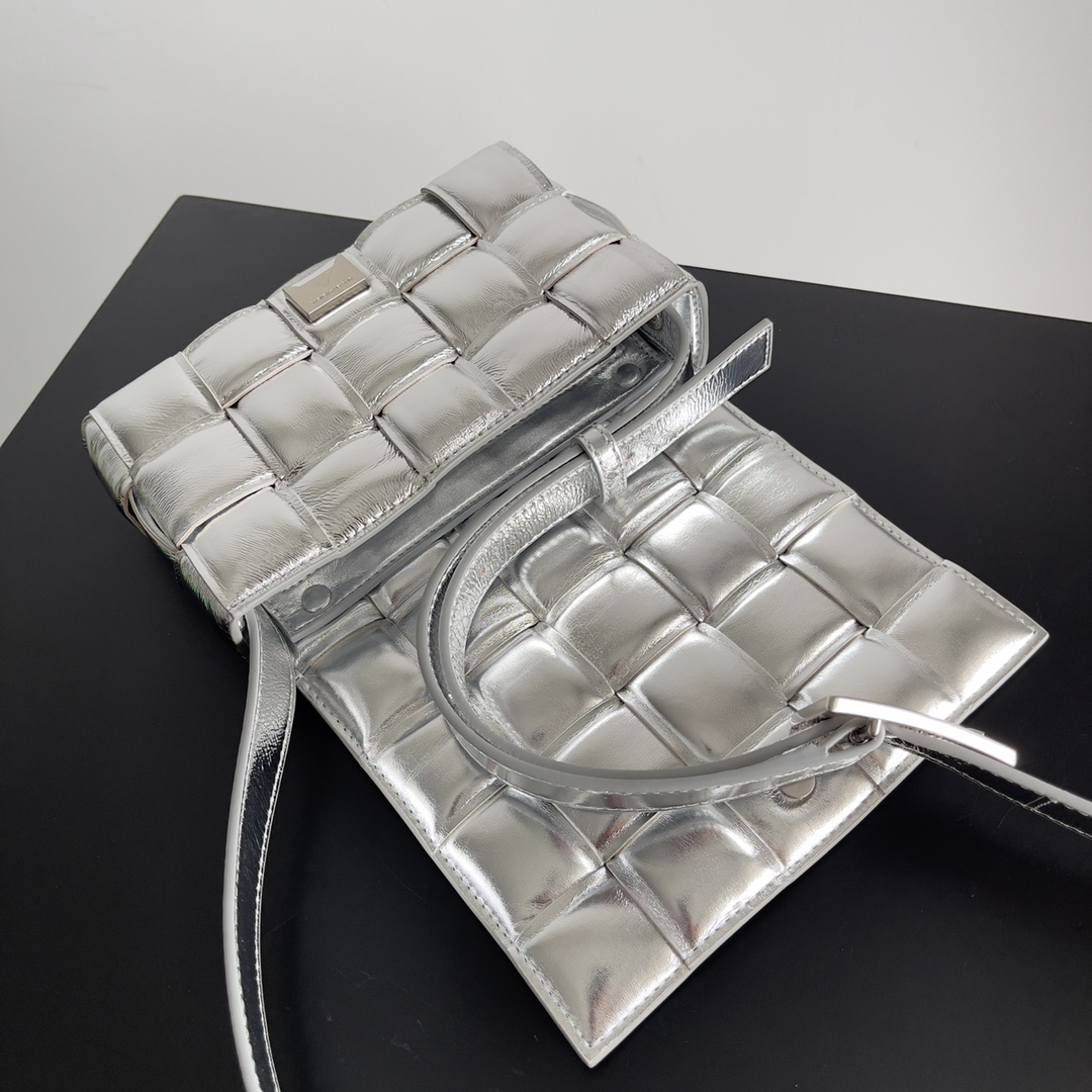 Bottega Veneta Pillow Bag Small mini Silver #717506