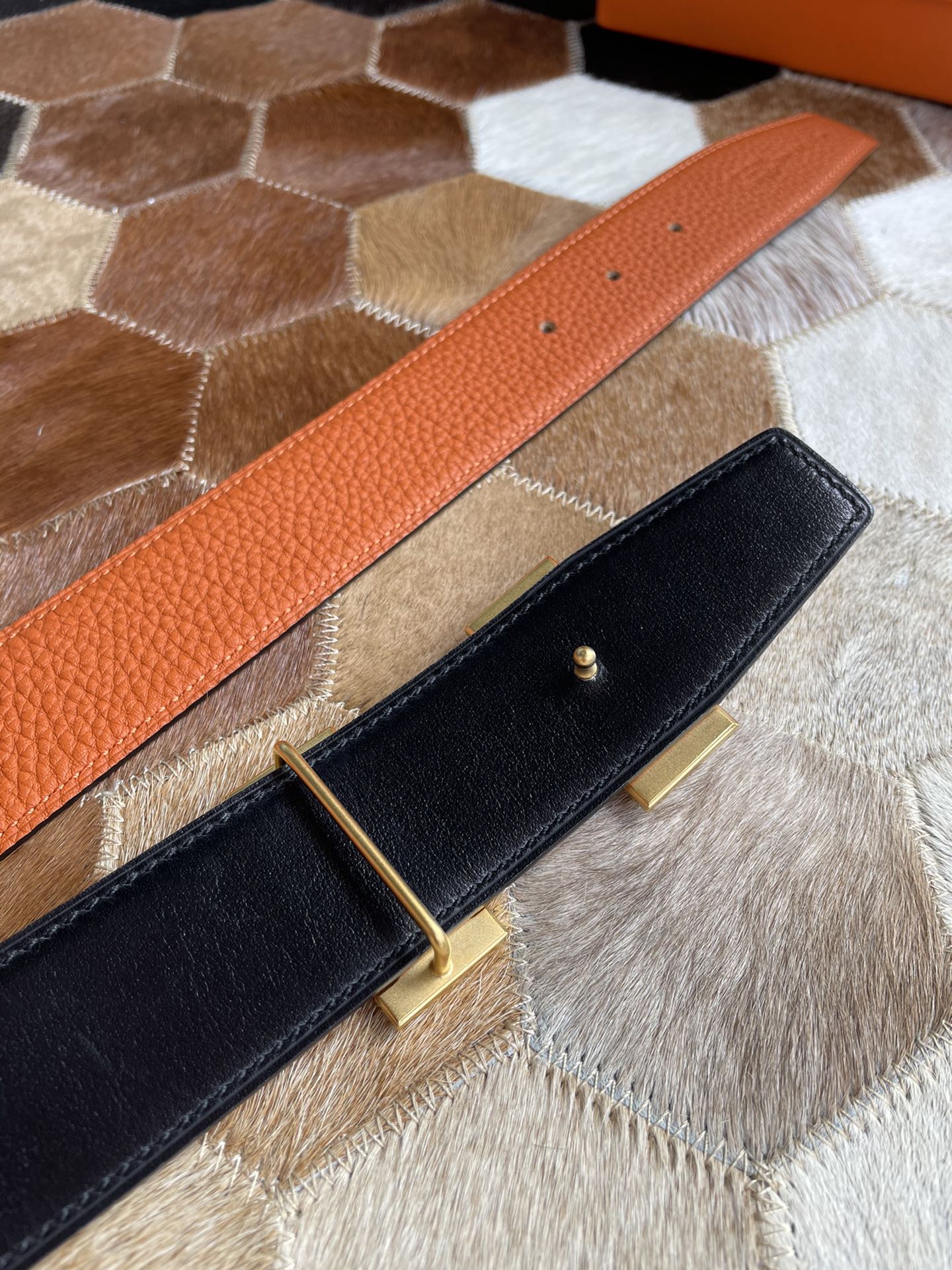 Hermes Men's Reversible Leather Belt