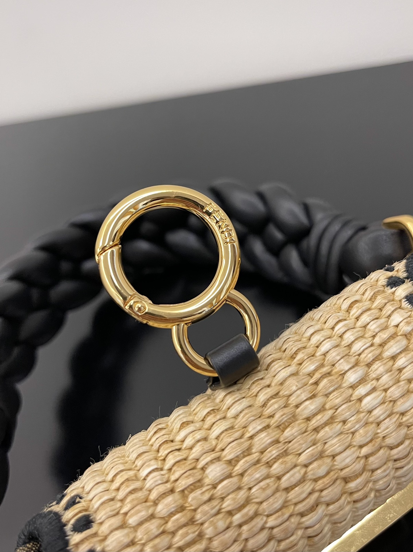 FENDI baguette nano straw