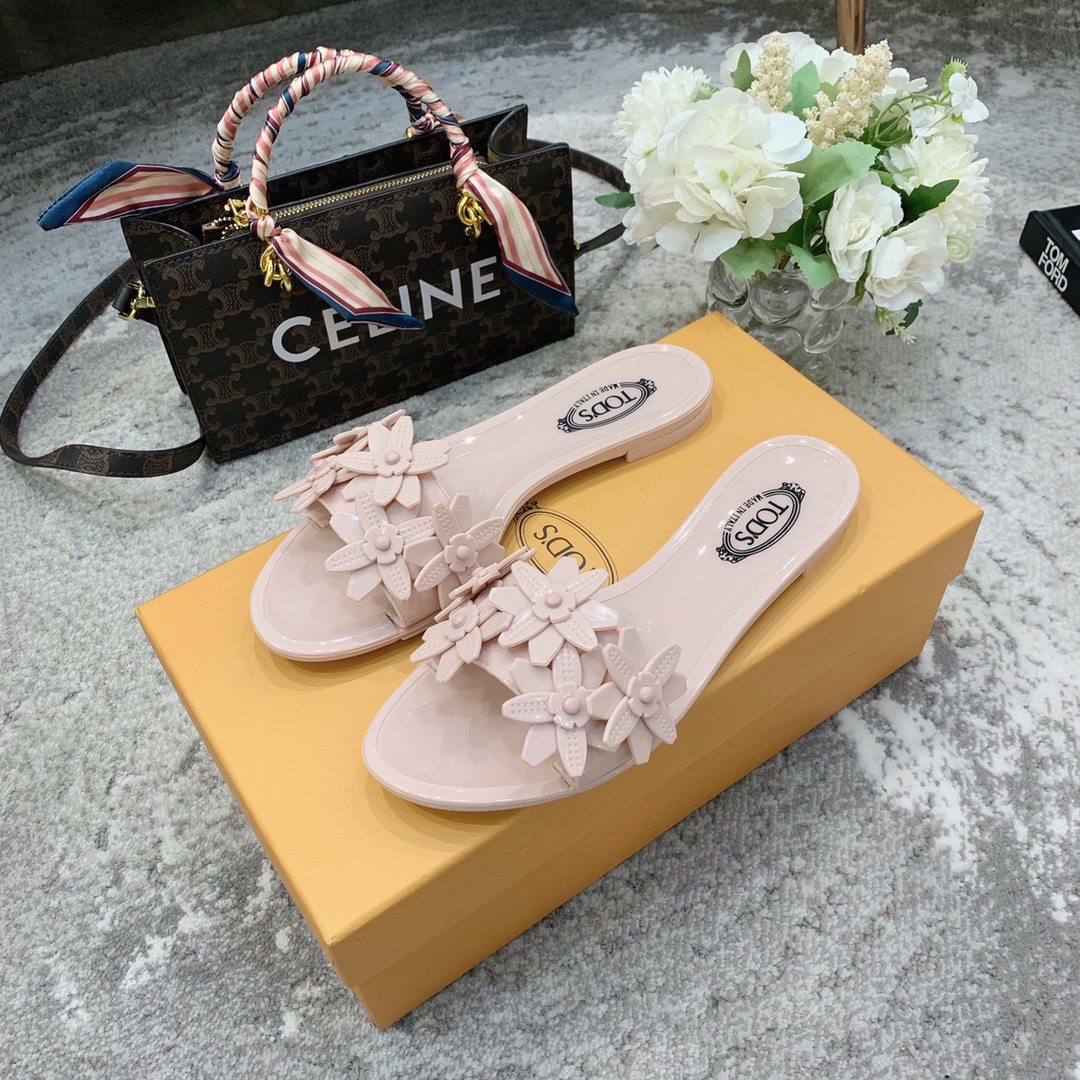 TOD'S 𝙏𝙊𝘿𝙎 2021 summer classic explosive new fabric counter PVC material summer to the beach vacation the best choice