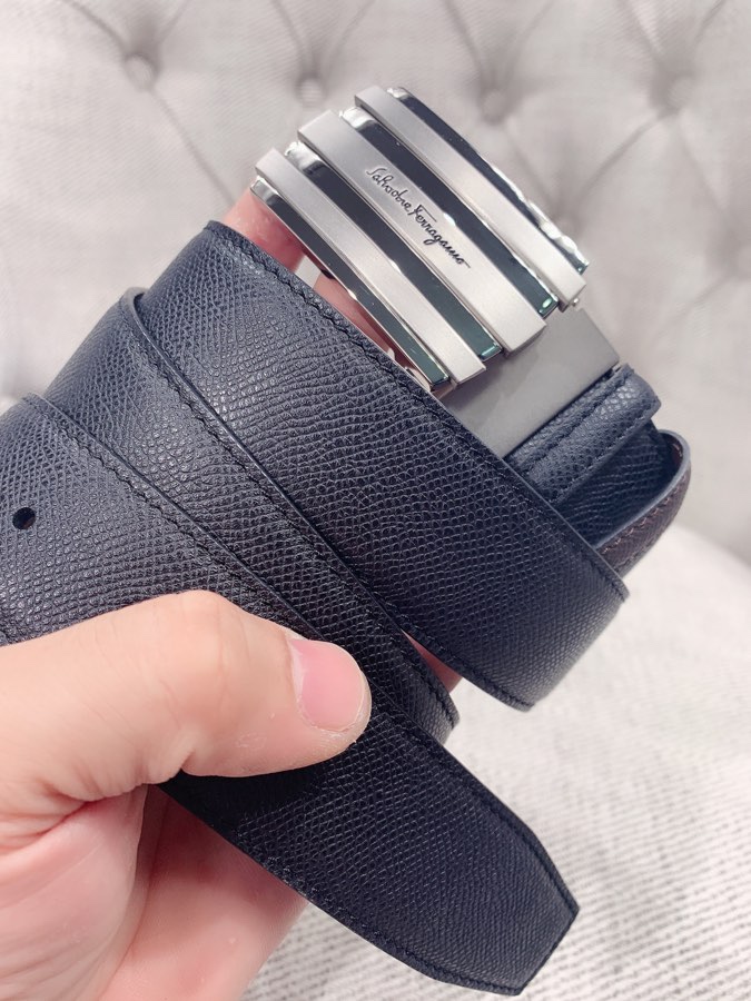 FERRAGAMO double-sided imported Italian cowhide texture