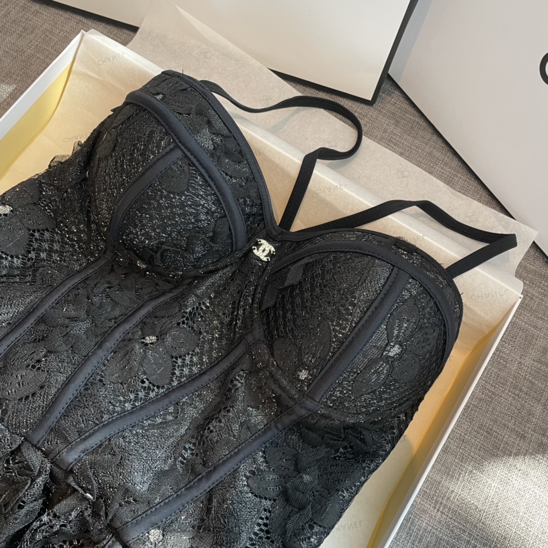 Chanel new sexy fairy lace one-piece boxer skirt