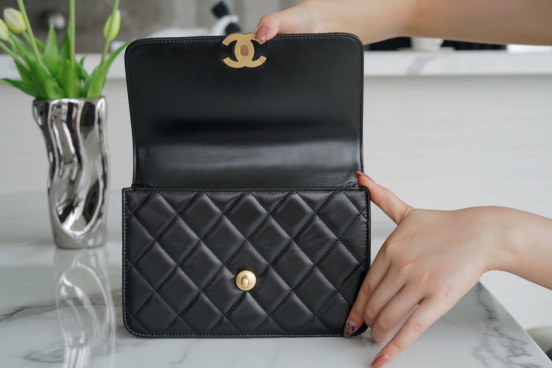 𝗖𝗛𝗔𝗘𝗡𝗟✦ 2021 Advanced Handcraft Workshop Double Golden Ball 𝗖𝗳 𝗠𝗶𝗻𝗶 𝟐𝟐𝐜𝐦 Black👰