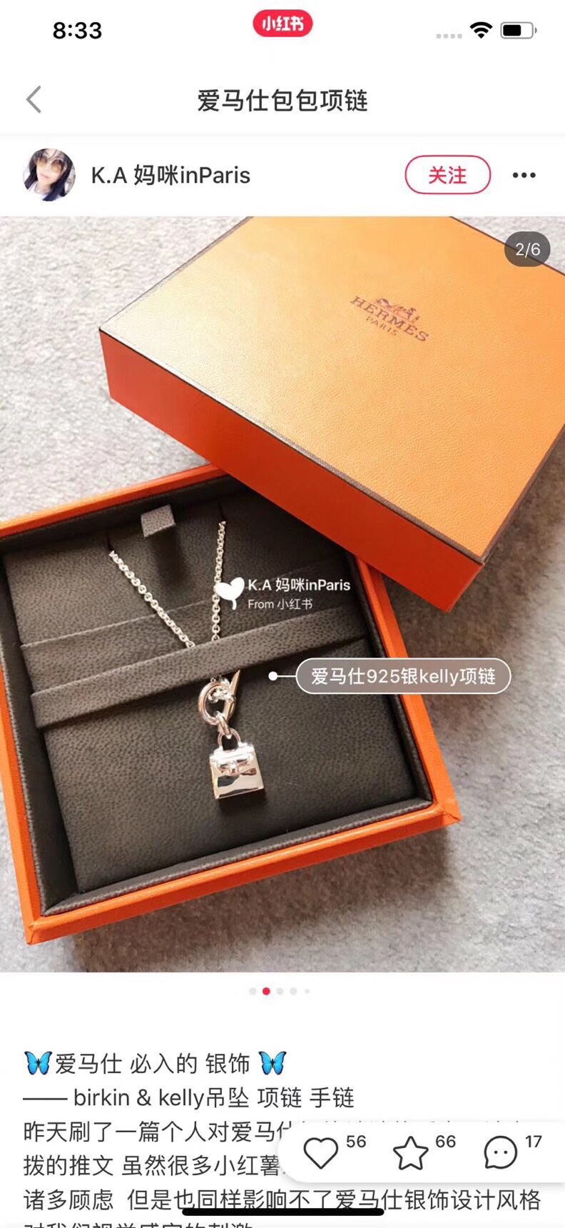 Hermes necklace