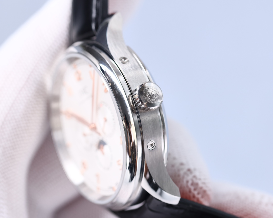 IWC- Portuguese Collection German CNC machine open molded case and strap 82650 movement copy