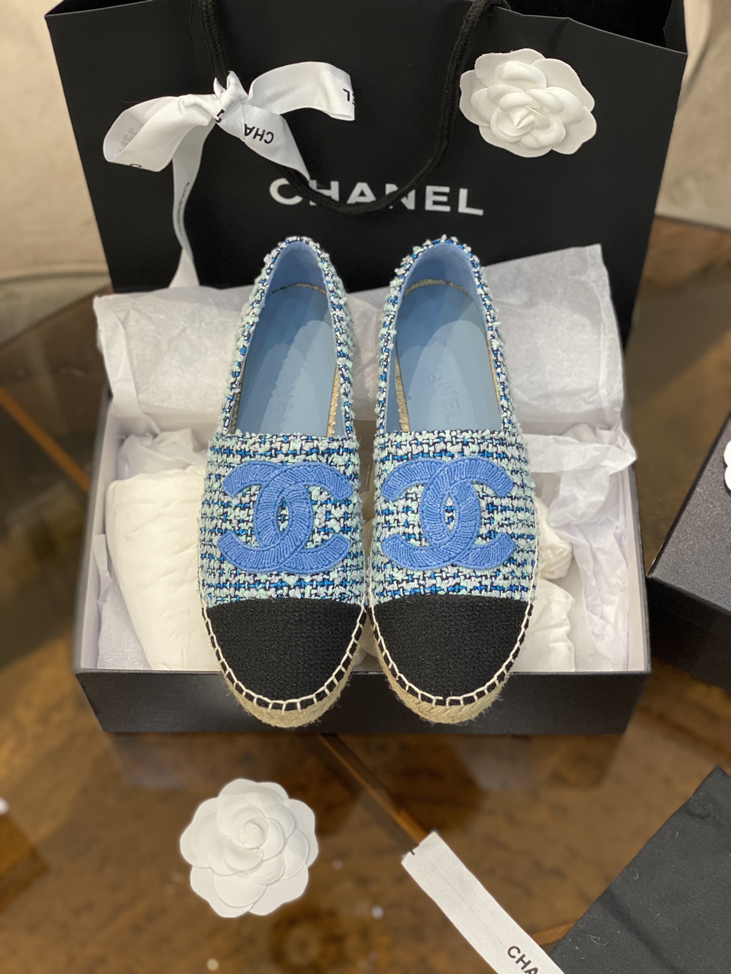 CHANEL fisherman shoes Chanel classic version of the original injection of rubber translucent rubber original color hemp sole