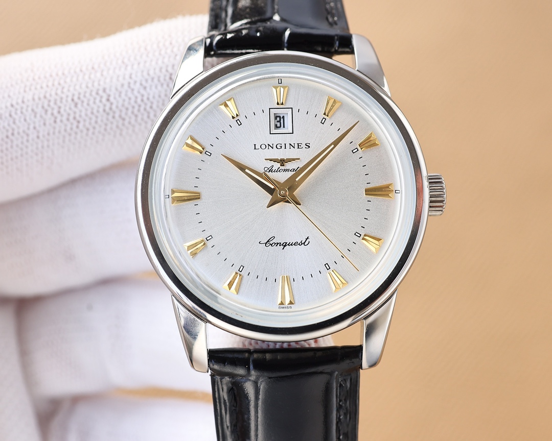 Longines men's three needles with calendar super luminous