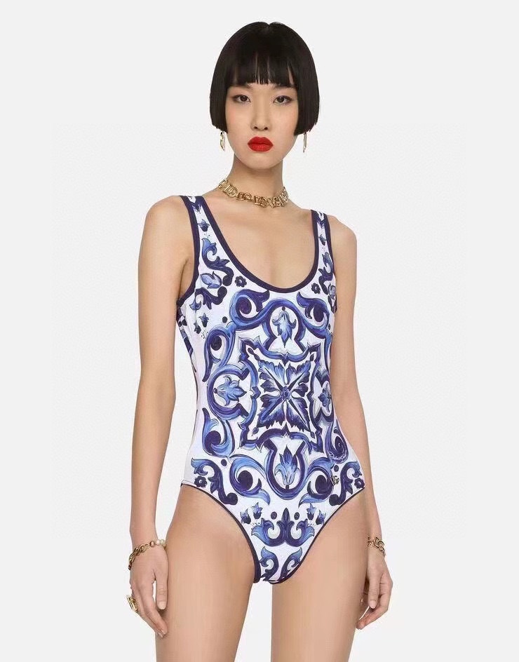 DG new print one-piece swimsuit