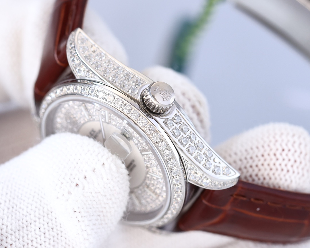 Rolex Full Diamond Journal Ladies