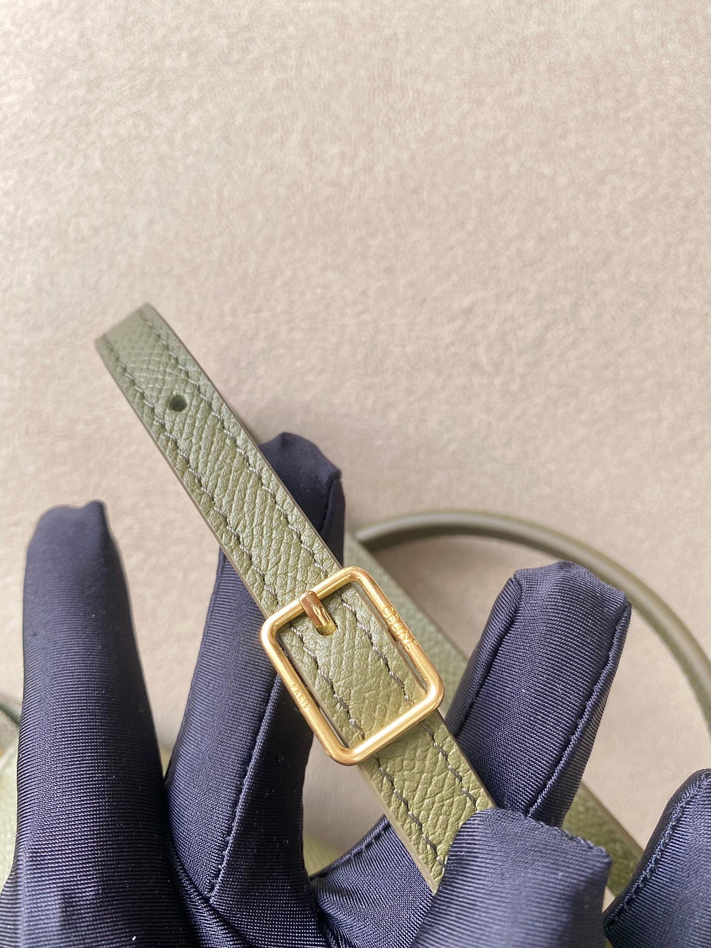 𝐂𝐞𝐥𝐢𝐧𝐞 Belt Bag Catfish Bag Small Grained Calfskin