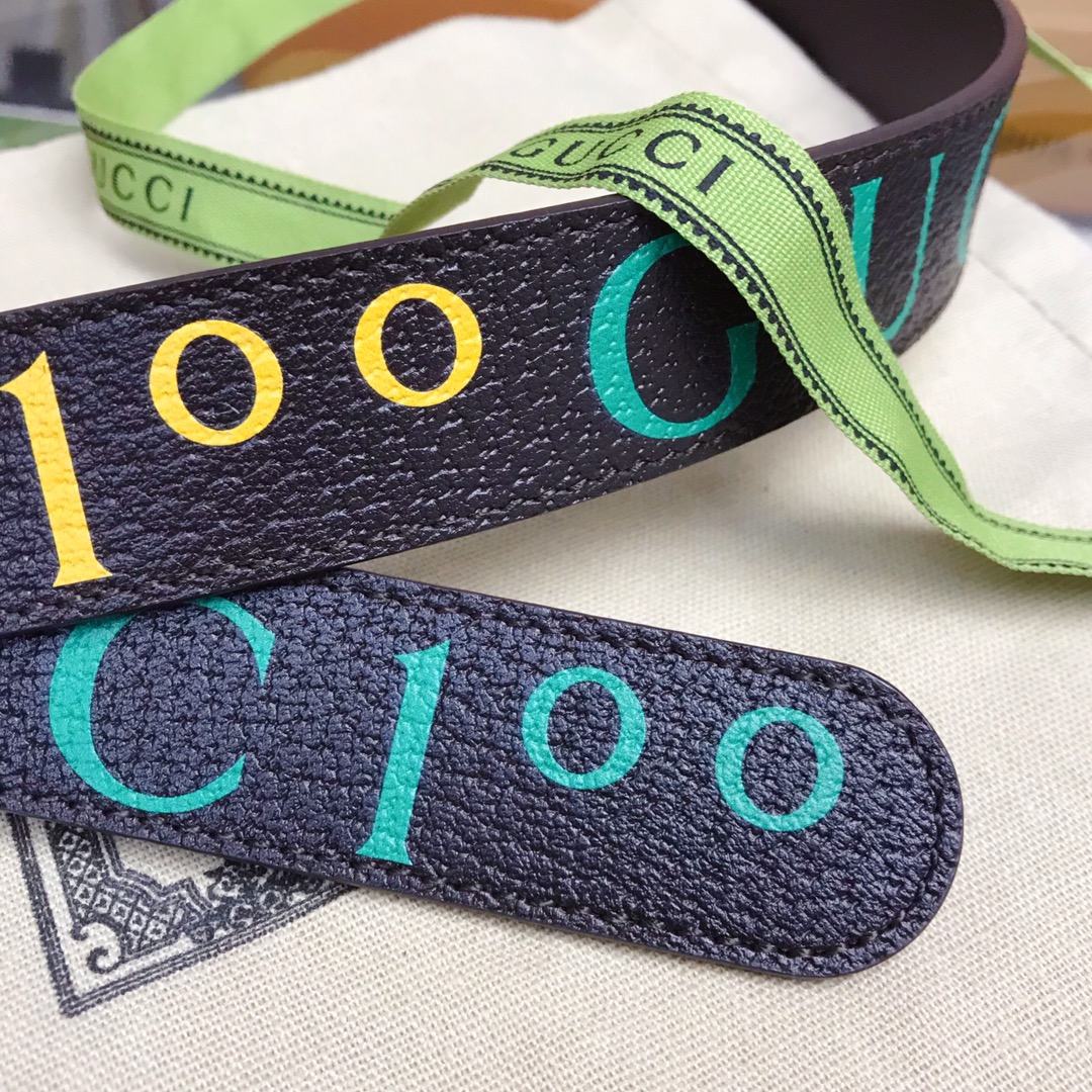 GUCCI 100th Anniversary Special Series Double G Buckle Belt