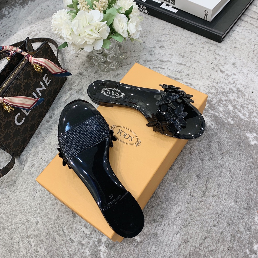 TOD'S 𝙏𝙊𝘿𝙎 2021 summer classic explosive new fabric counter PVC material summer to the beach vacation the best choice