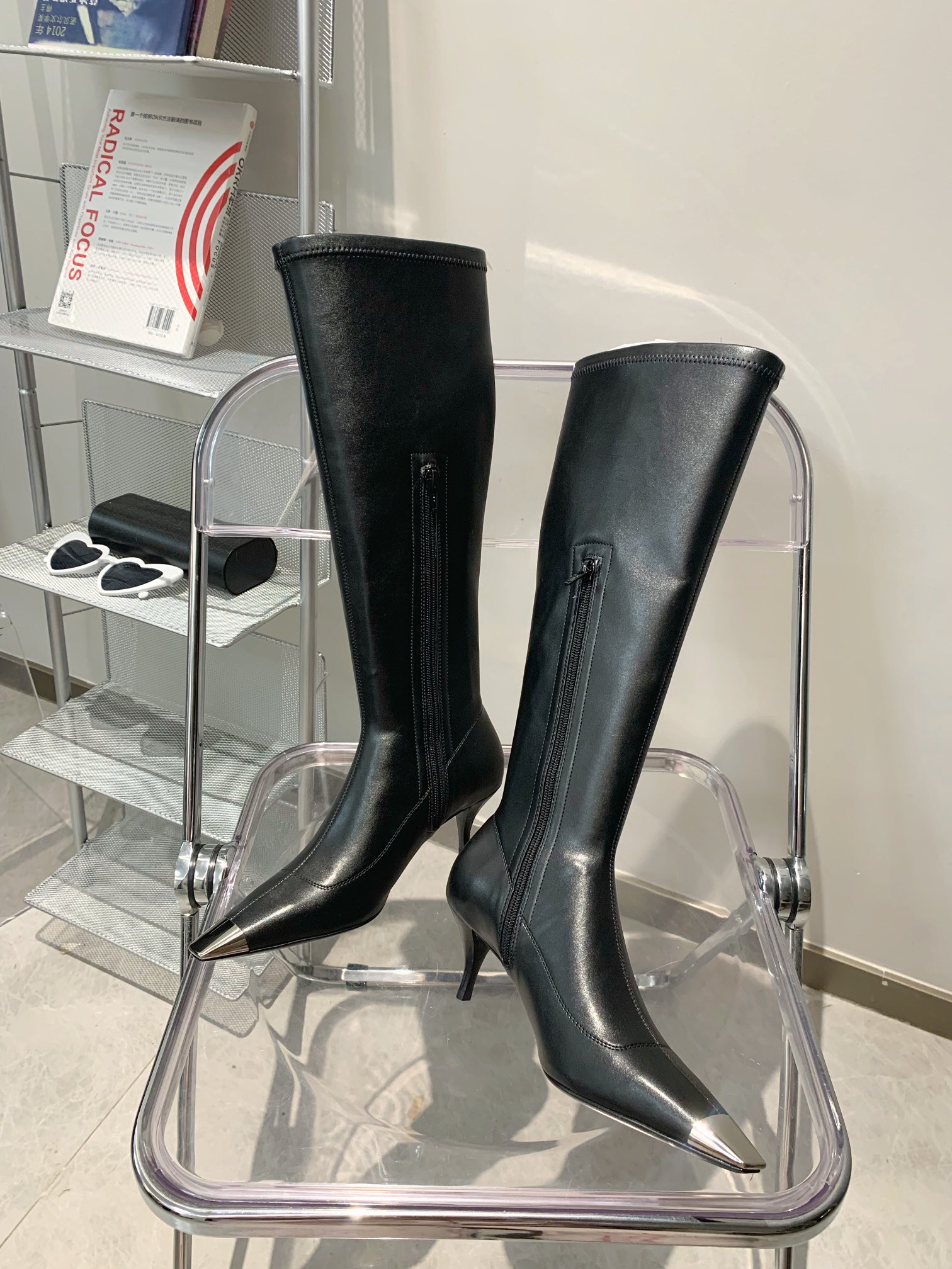 𝙎𝙖𝙞𝙣𝙩 𝙇𝙖𝙪𝙧𝙚𝙣𝙩 | 𝟐𝟎𝟐𝟐/𝐒𝐒 𝐧𝐞𝐰 YSL｜Saint Laurent Metal Toe Series New High Heeled Boots