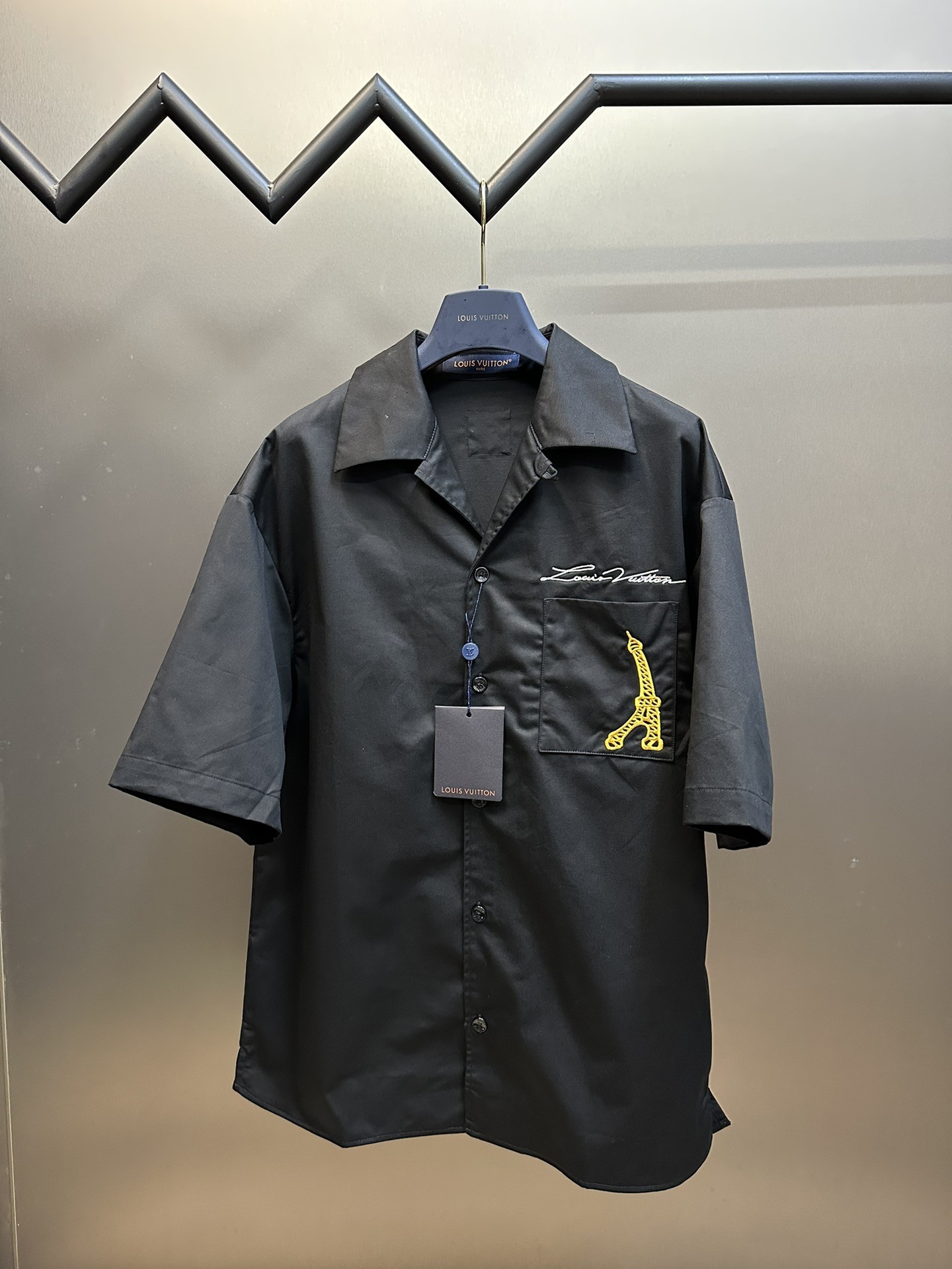 Louis Vuitton Iron Tower embroidered monogrammed shirt