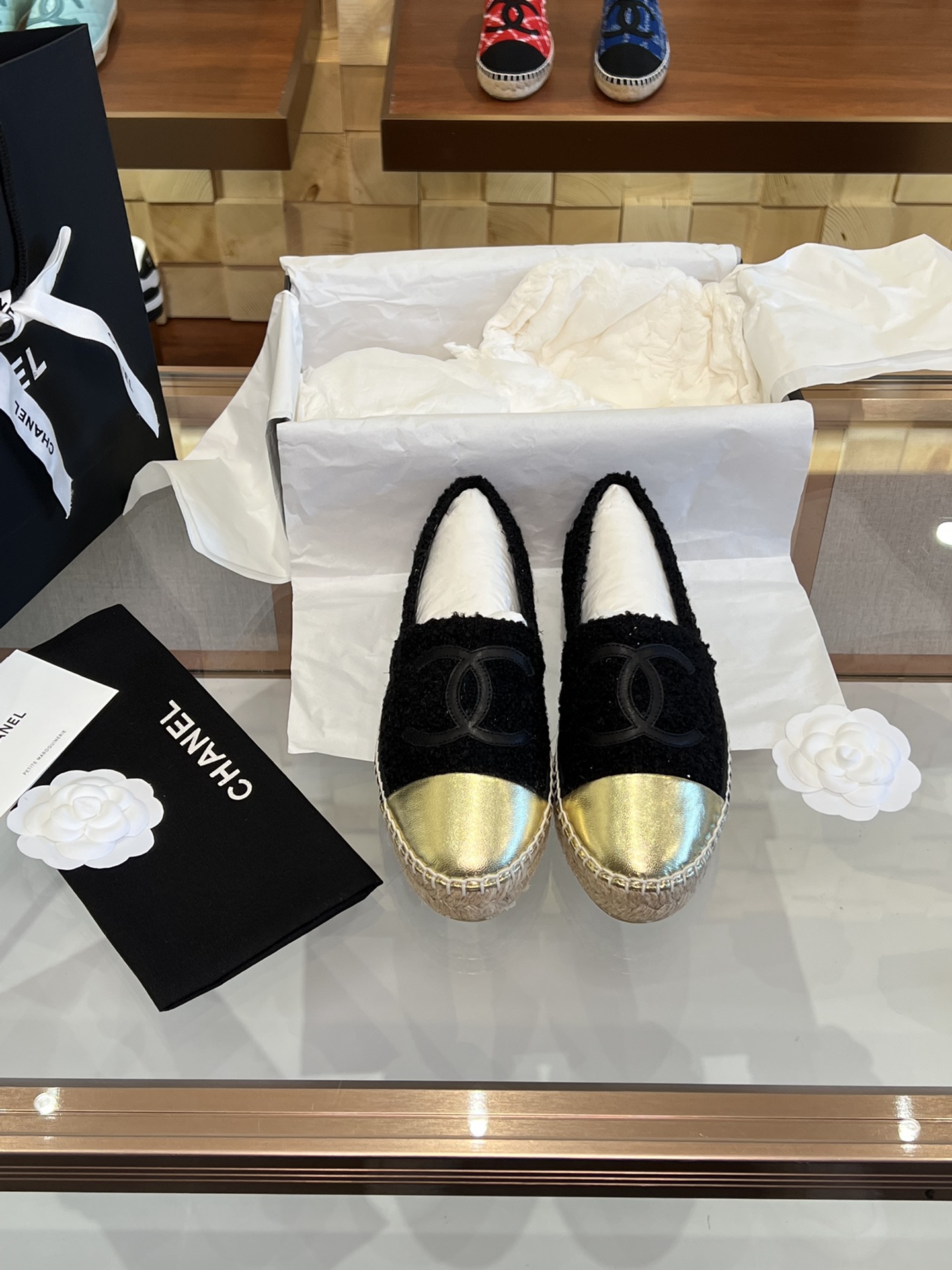 CHANEL fisherman shoes Chanel classic version of the original injection of rubber translucent rubber original color hemp sole