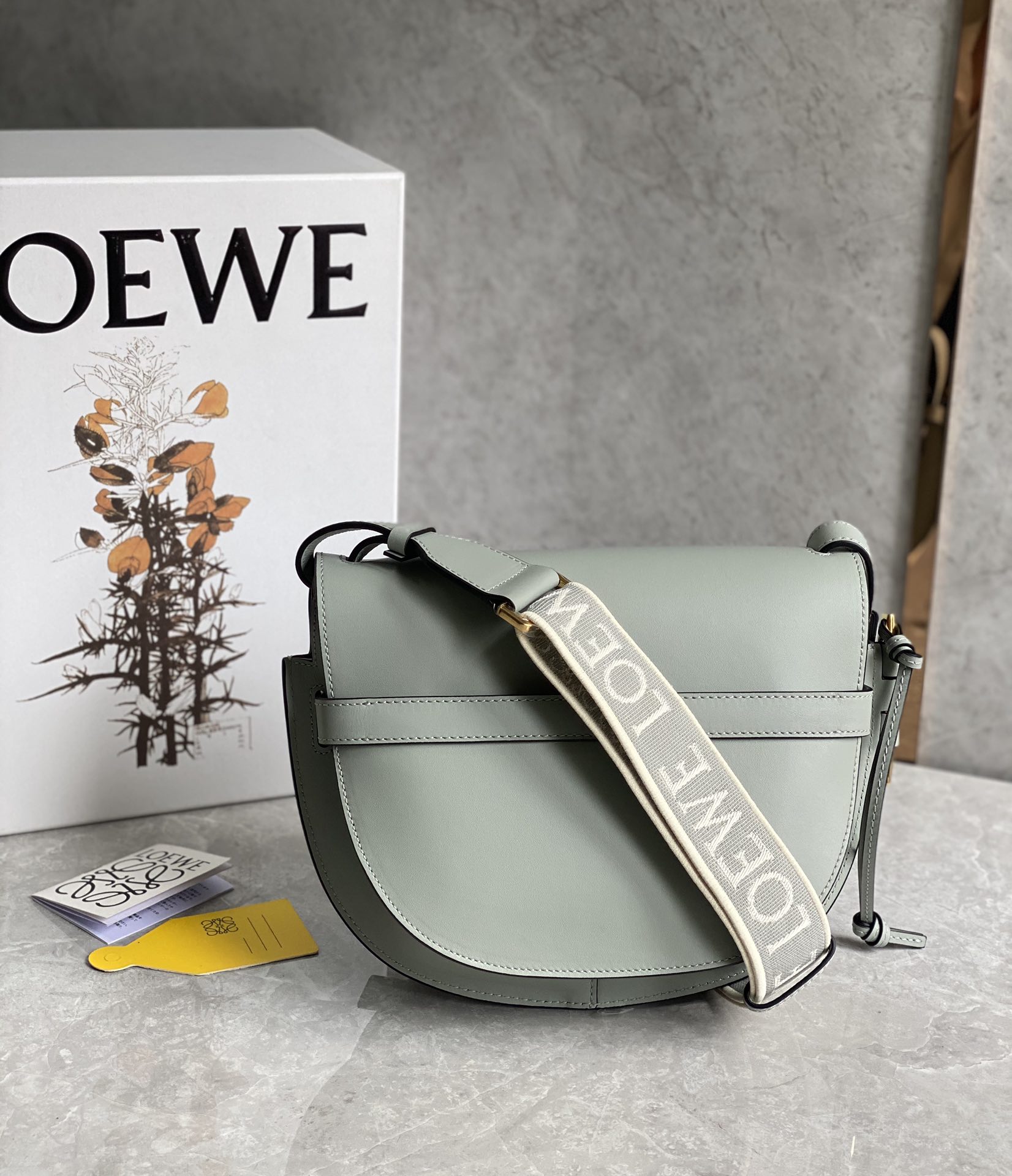 LOEWE upgraded letter wide shoulder strap saddle bag