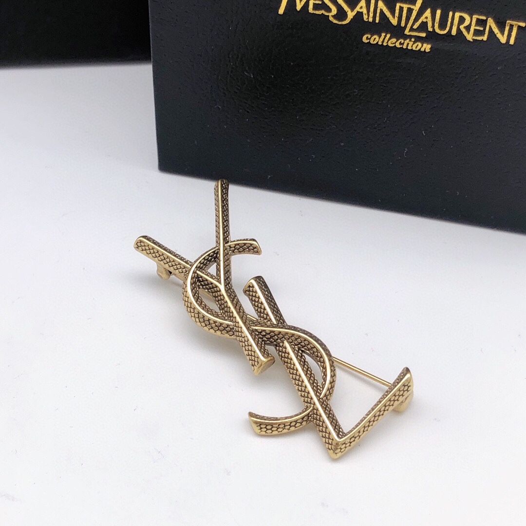 Saint Laurent YSL brooch