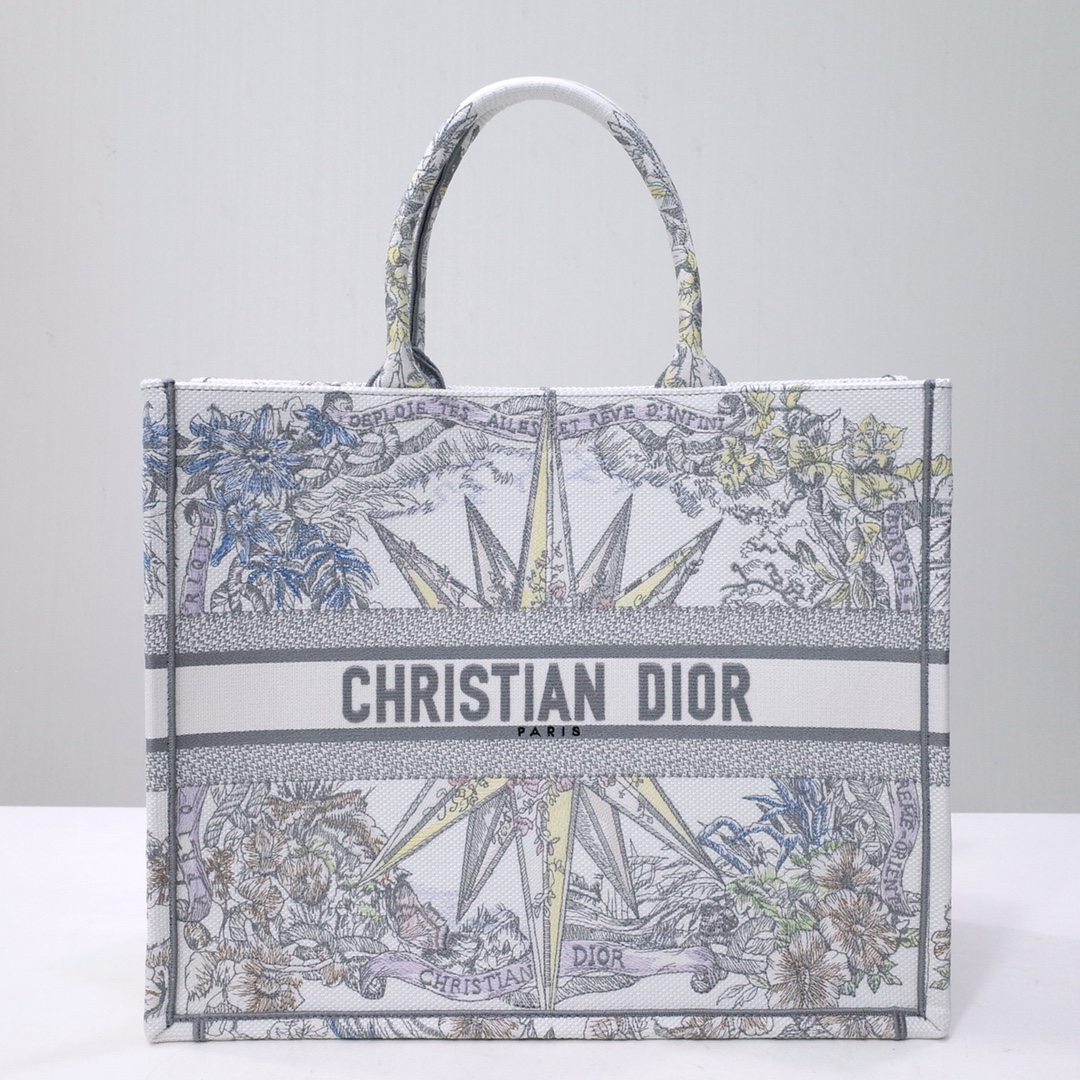 DIOR TOTE oblique vintage print