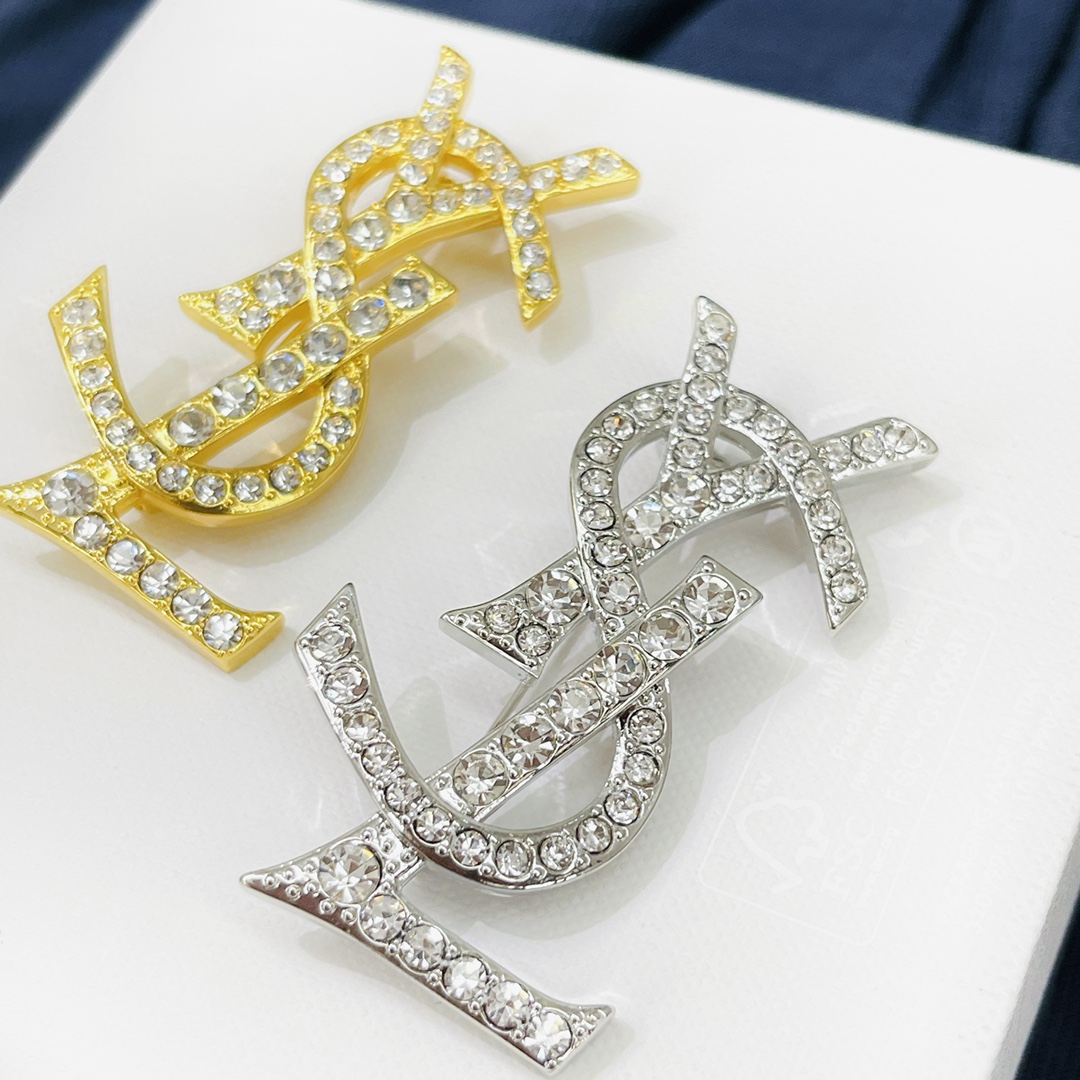 Saint Laurent YSL brooch