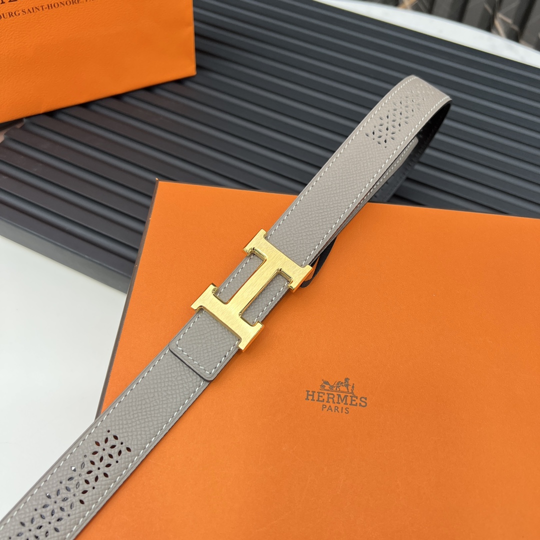 Hermes Reversible Belt in Swift and Epsom Calfskin