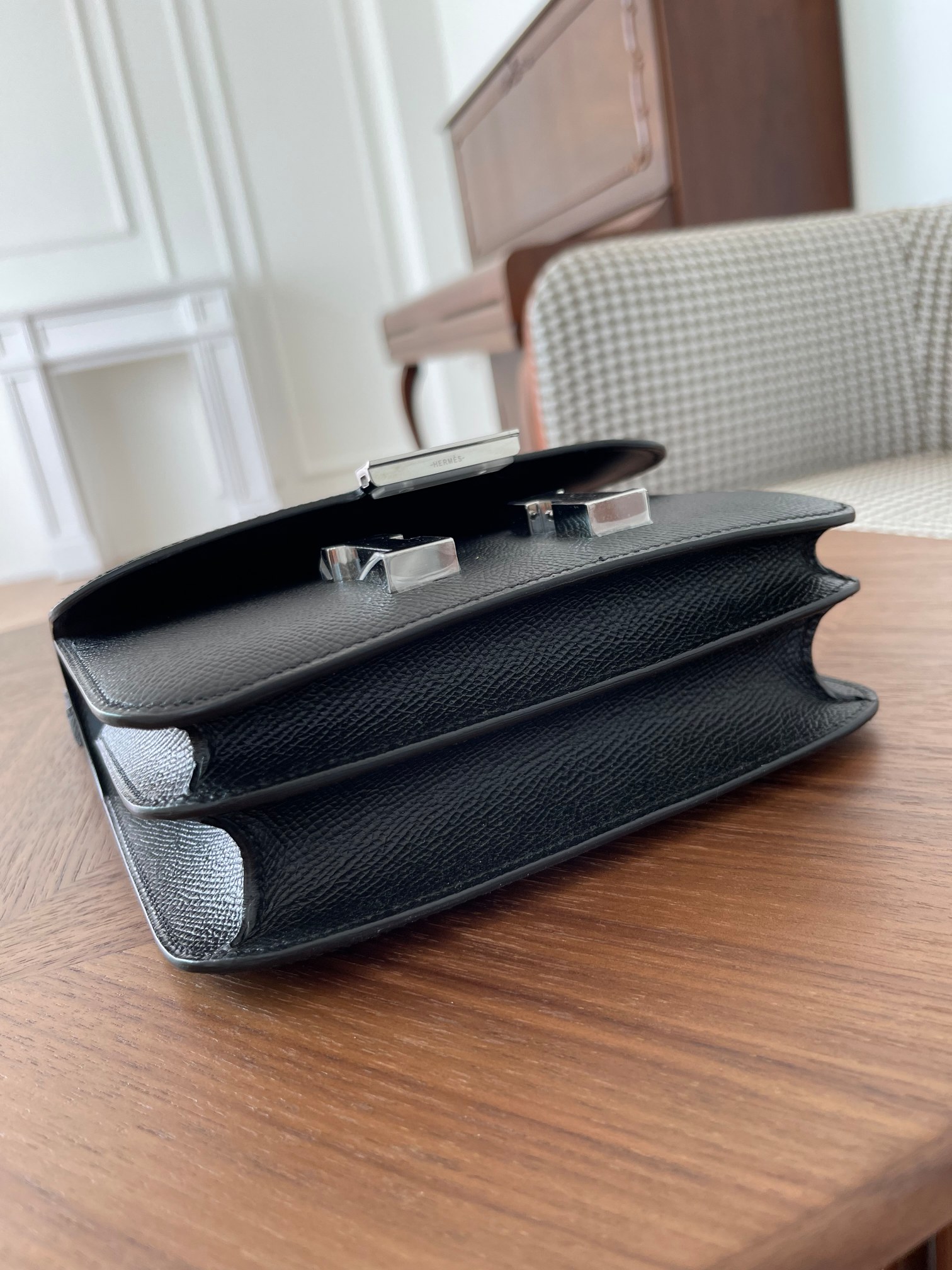 Kangkang 19 black ep leather silver buckle