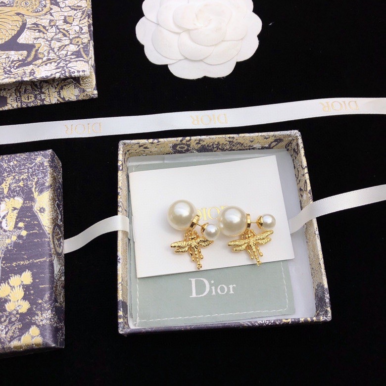 Dior stud earrings