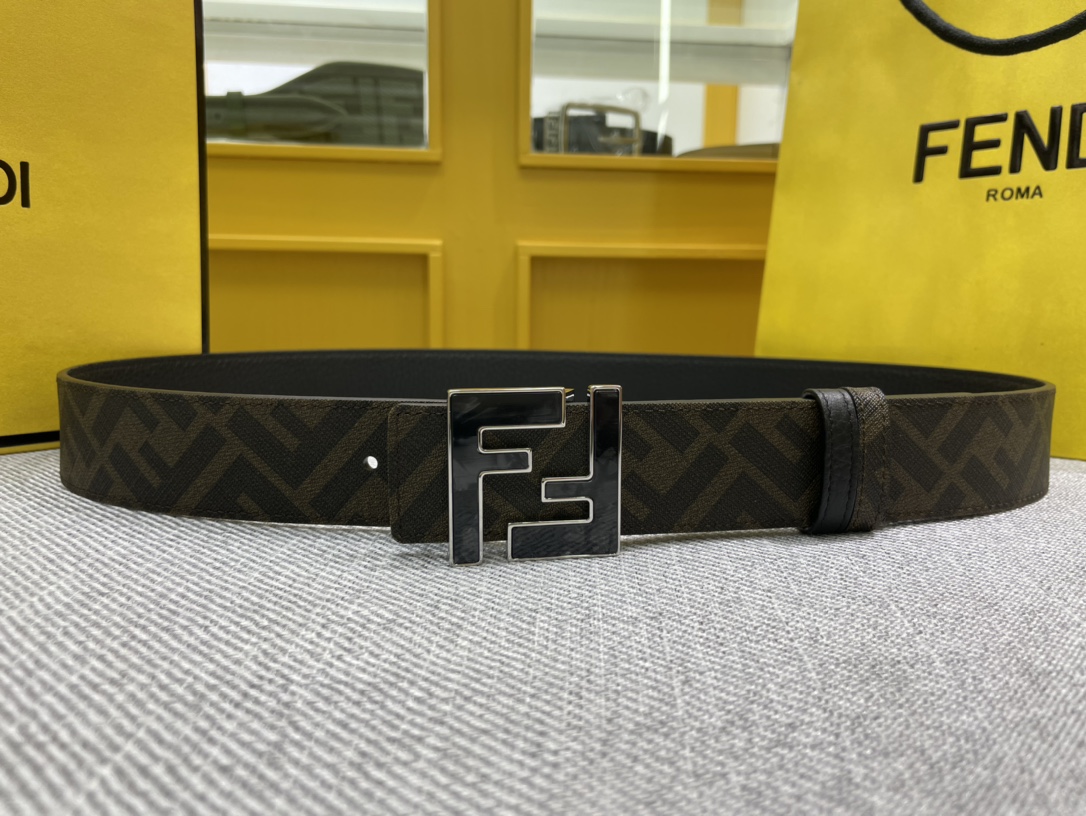 FENDI men's casual reversible belt