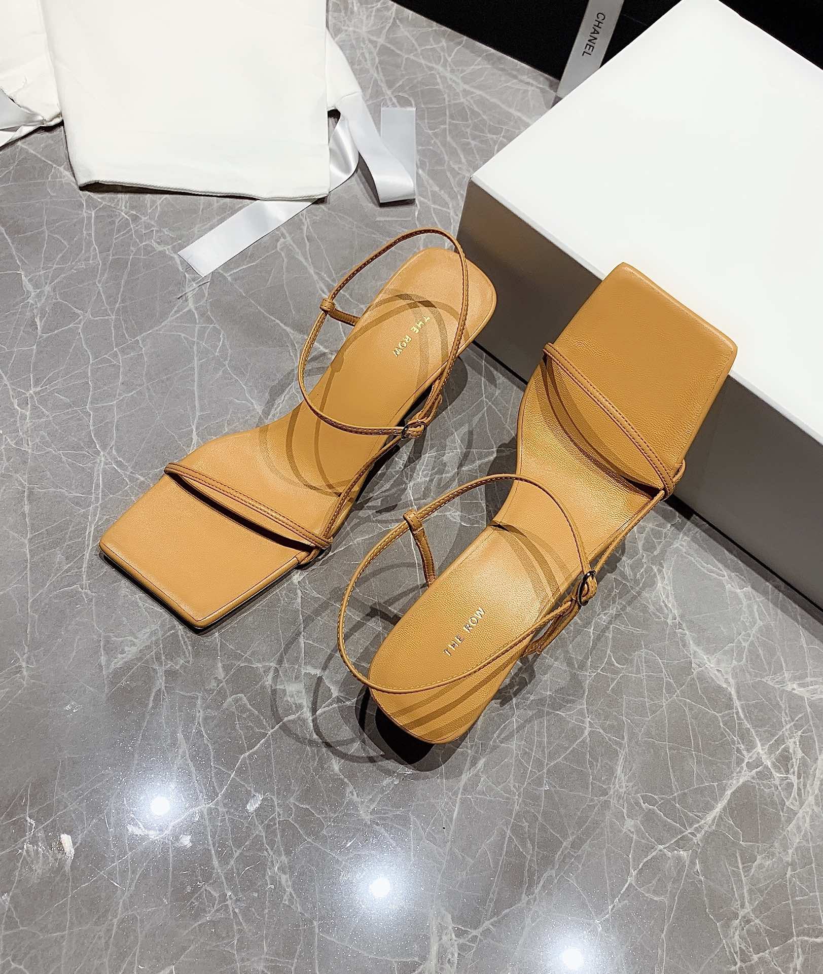 THE ROW - Top Edition Spring/Summer 2020 New The Row goddess level thin strap high heel sandals