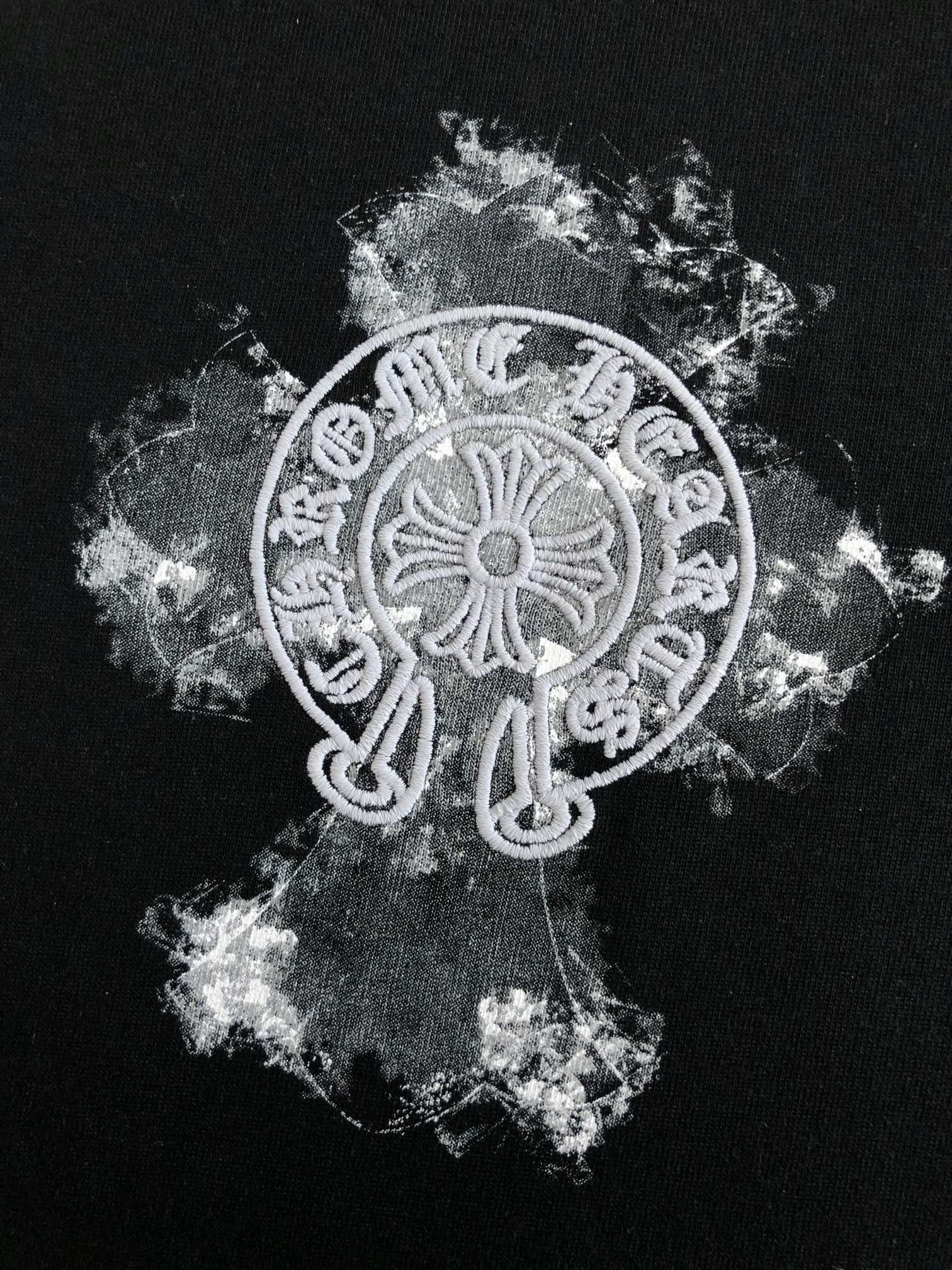 Chrome Hearts Daub print blended with light embroidery t-shirt