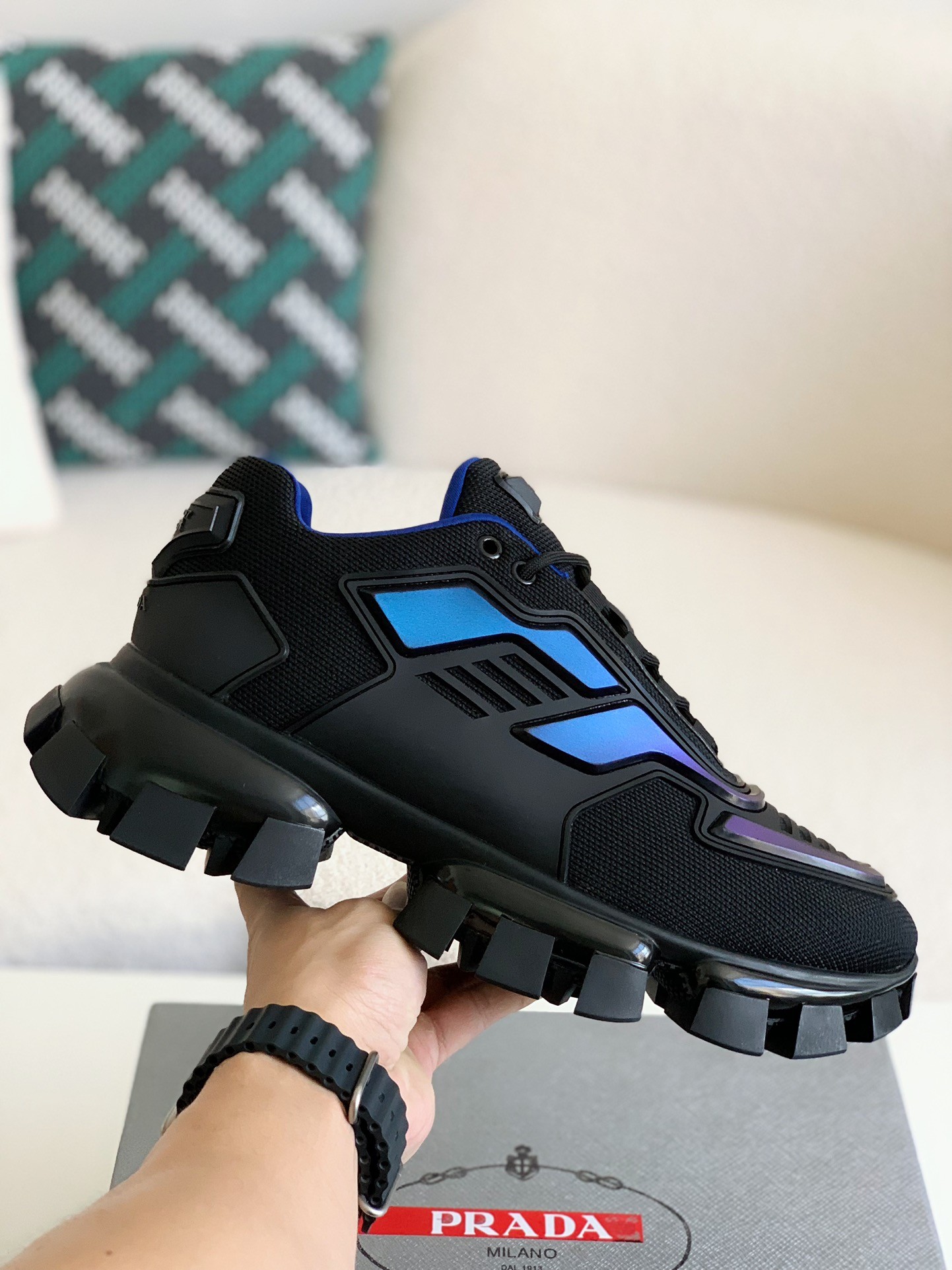 Prada Cloudbus Thunder technology fabric sneakers