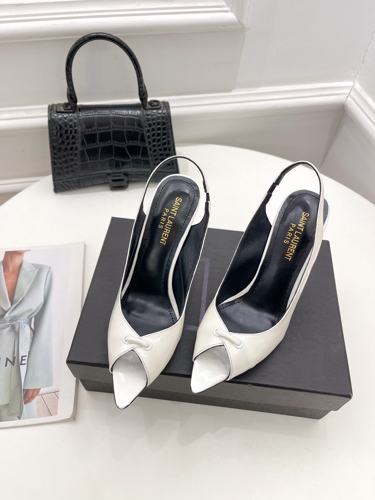 𝙎𝙖𝙞𝙣𝙩 𝙇𝙖𝙪𝙧𝙚𝙣𝙩 | 𝟐𝟎𝟐𝟏/𝐒𝐒 𝐧𝐞𝐰 YSL｜Roland 2022/fw early spring new baked high heels