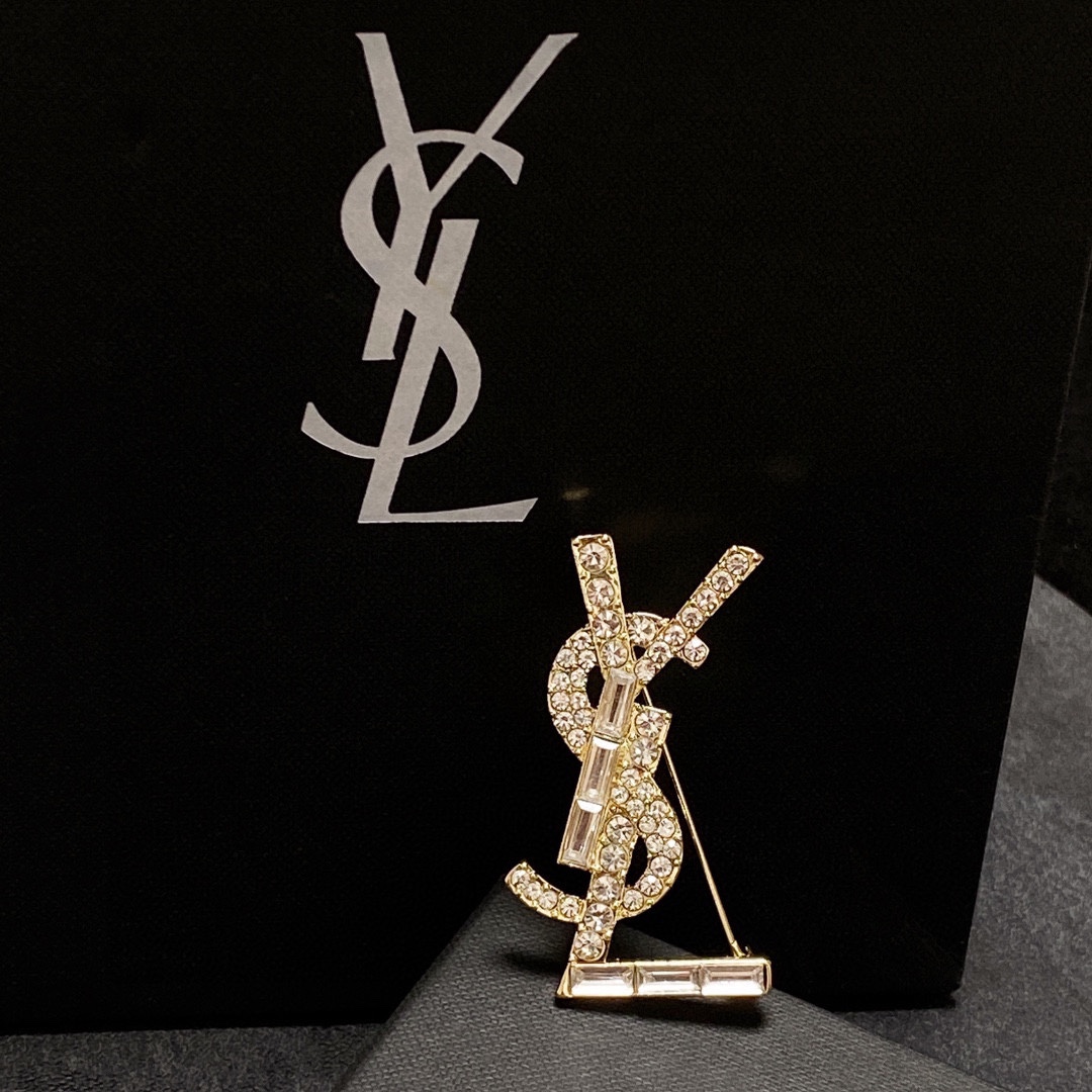 Saint Laurent YSL brooch