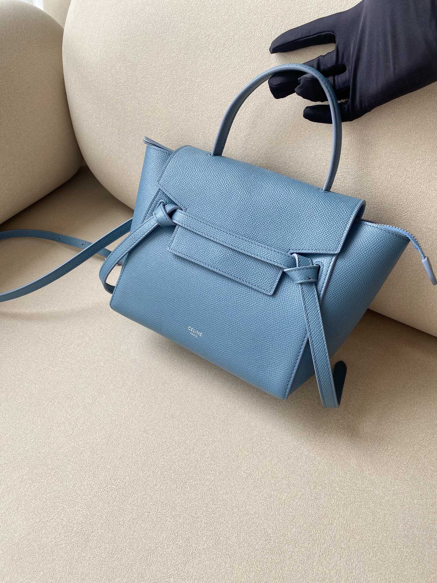 𝐂𝐞𝐥𝐢𝐧𝐞 Belt Bag Catfish Bag Small Grained Calfskin