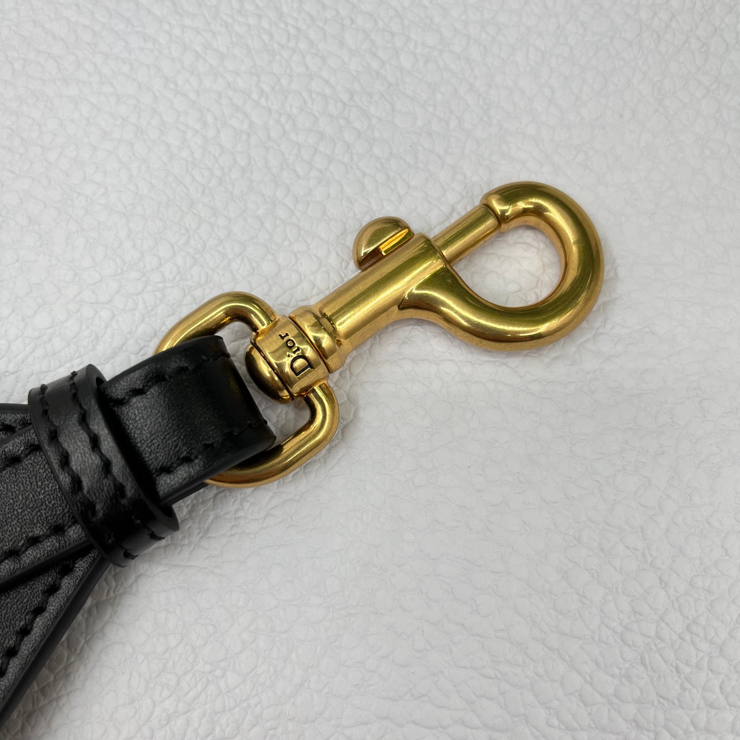 Dior letters black shoulder strap