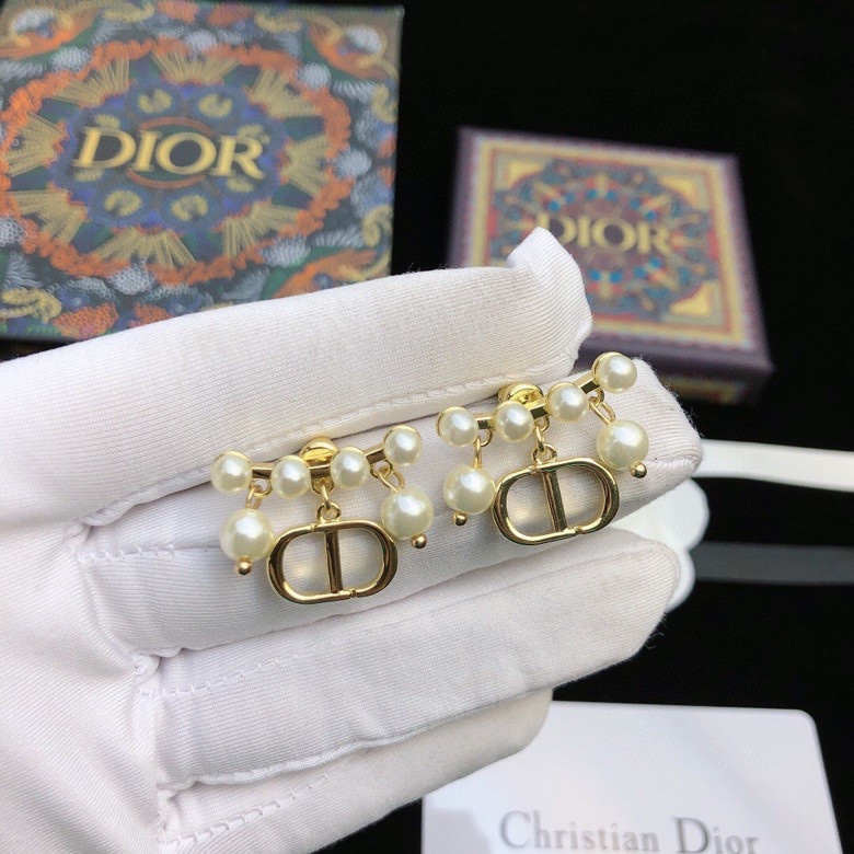 Dior stud earrings