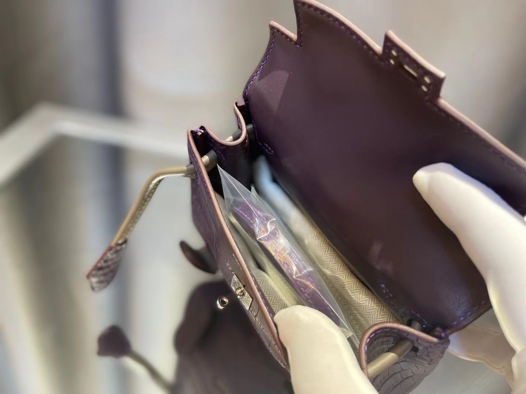 kelly doll  American crocodile top craftsmanship wax thread hand sewing