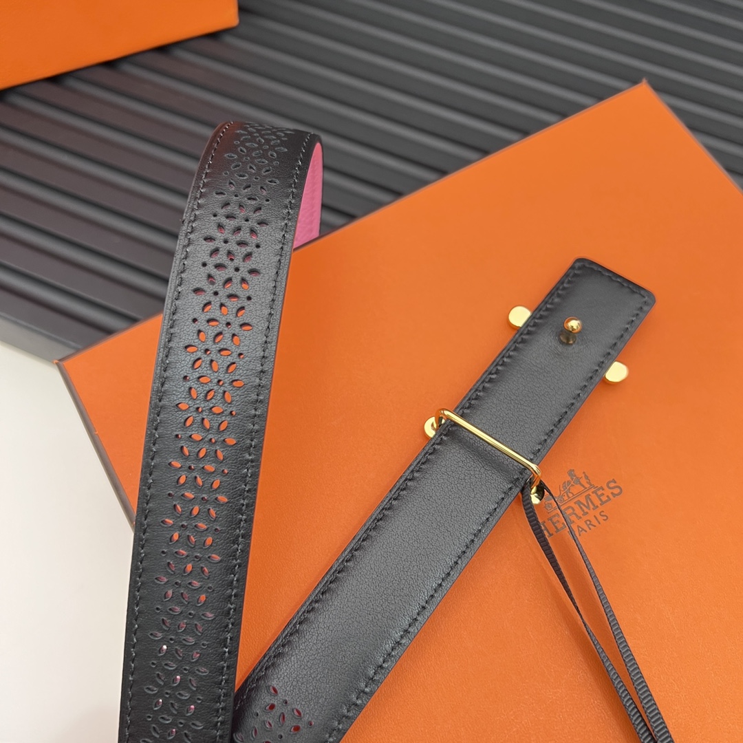 Hermes Reversible Belt in Swift and Epsom Calfskin