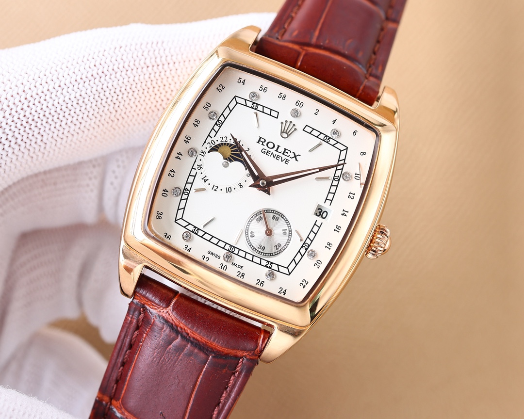 Rolex trendy men's new trendy men's full diamond trench watch equipped with automatic 82S3