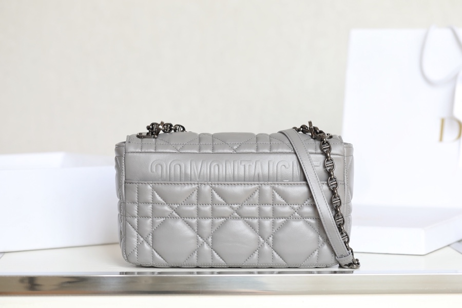 ▪️ DIOR CARO Grey Gunmetal Buckle DR-061