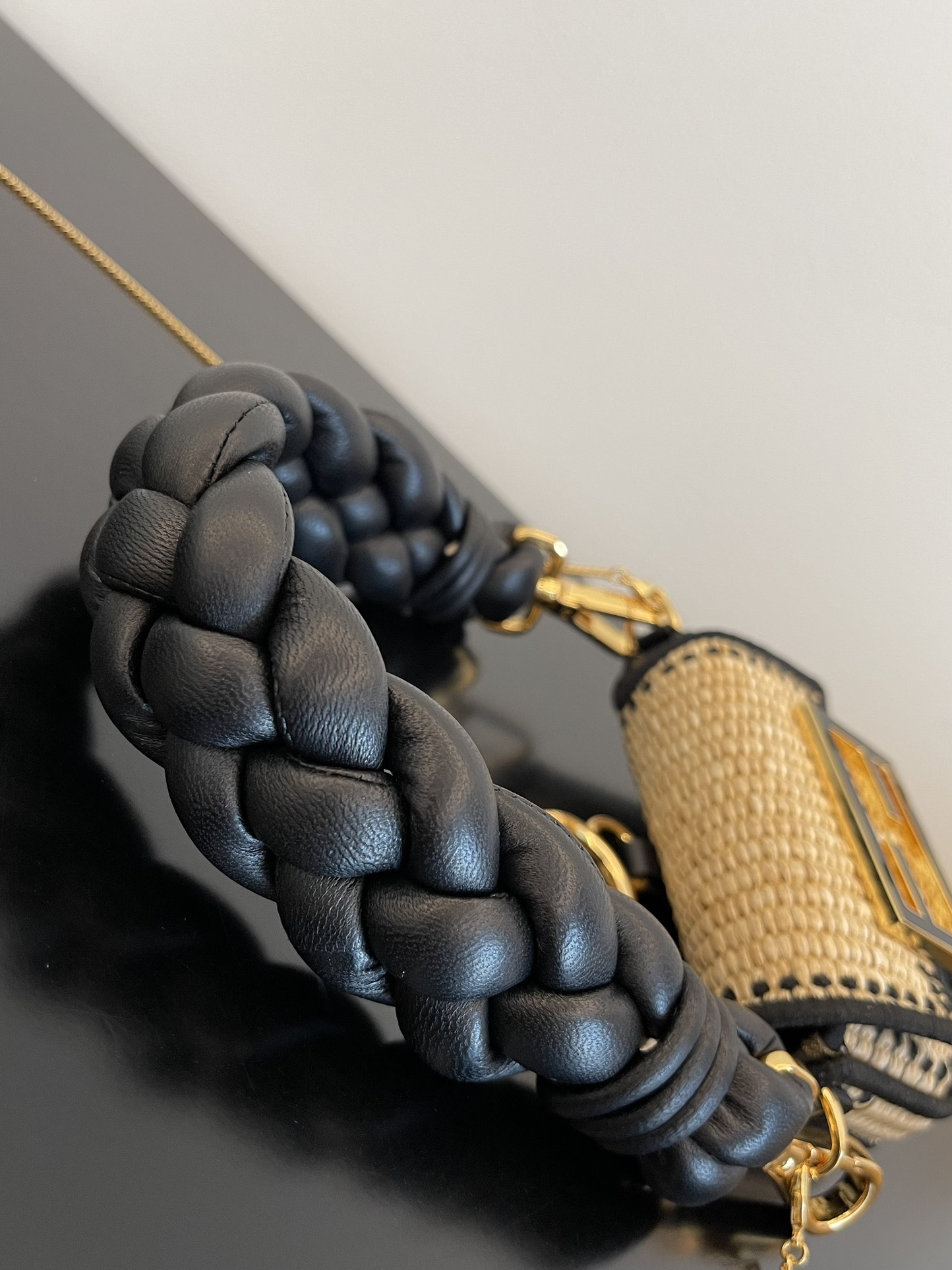 FENDI baguette nano straw