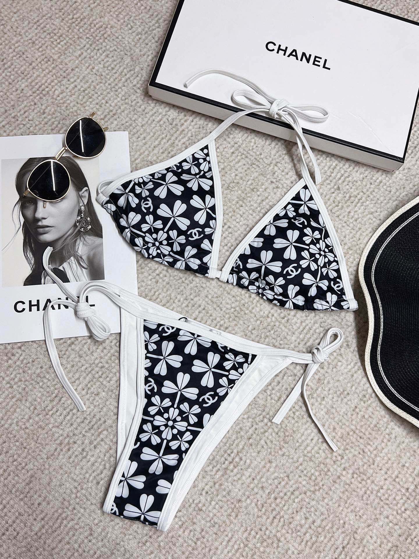 Chanel new printed bikini
